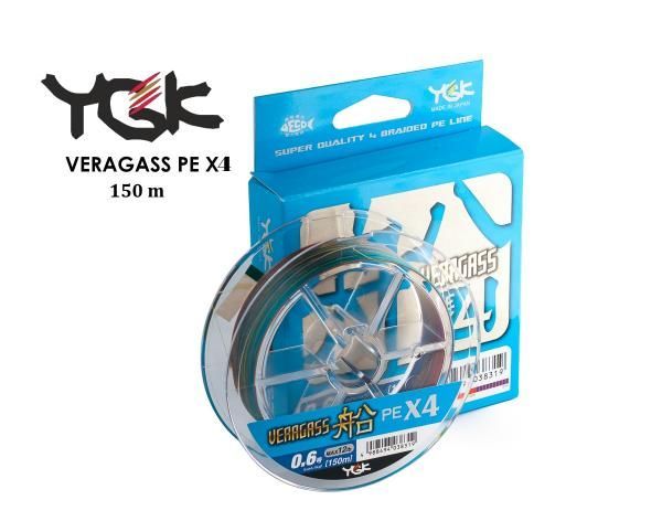 

Шнур плетеный YGK Veragass PE x4 150m (3.0 (40lb / 18.14kg))