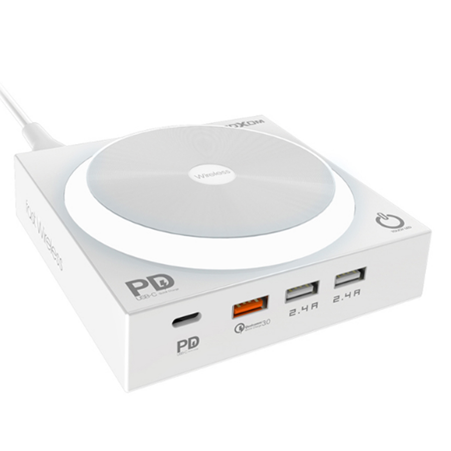 

Беспроводное ЗУ MOXOM KH-62Y 2USB/2.4A+AUTO ID PD 3.0 белый