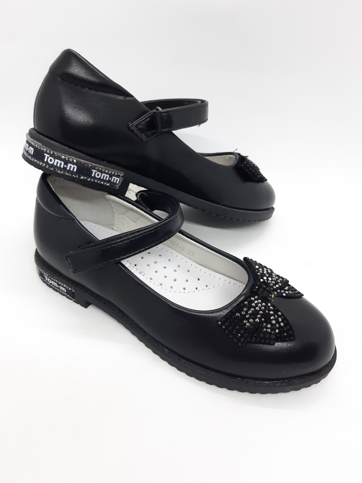 

Туфли на девочку Tom.m черные бант TFD-0025 32 р 21,5 см
