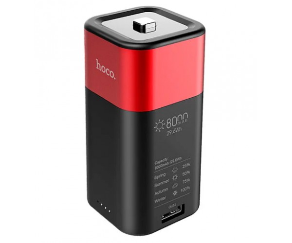 

Внешний аккумулятор Power Bank Hoco J24 Cool energy 8000mAh Красный