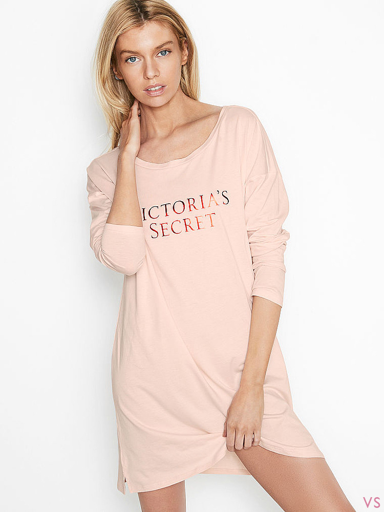 

Домашнее платье Victoria's Secret 170146530 S Розовое