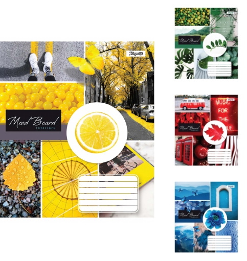 

Набор тетрадей 18 лин. 1В Mood board, цена за уп.25 шт(764899)