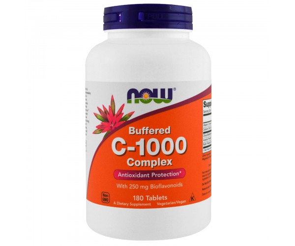 

Витамины NOW Foods Vitamin C-1000 Complex Buffered Tablets 180 таблеток (814901)