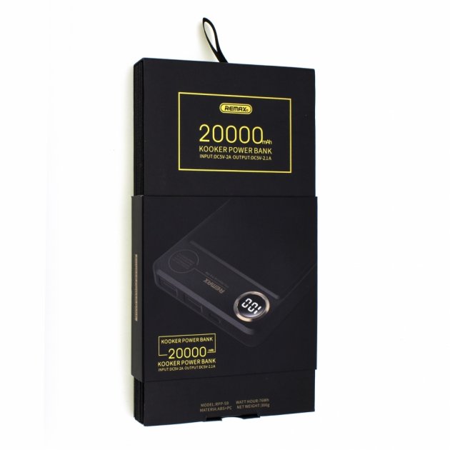 

Power bank Remax Kooker RPP-59 20000 mAh Черный