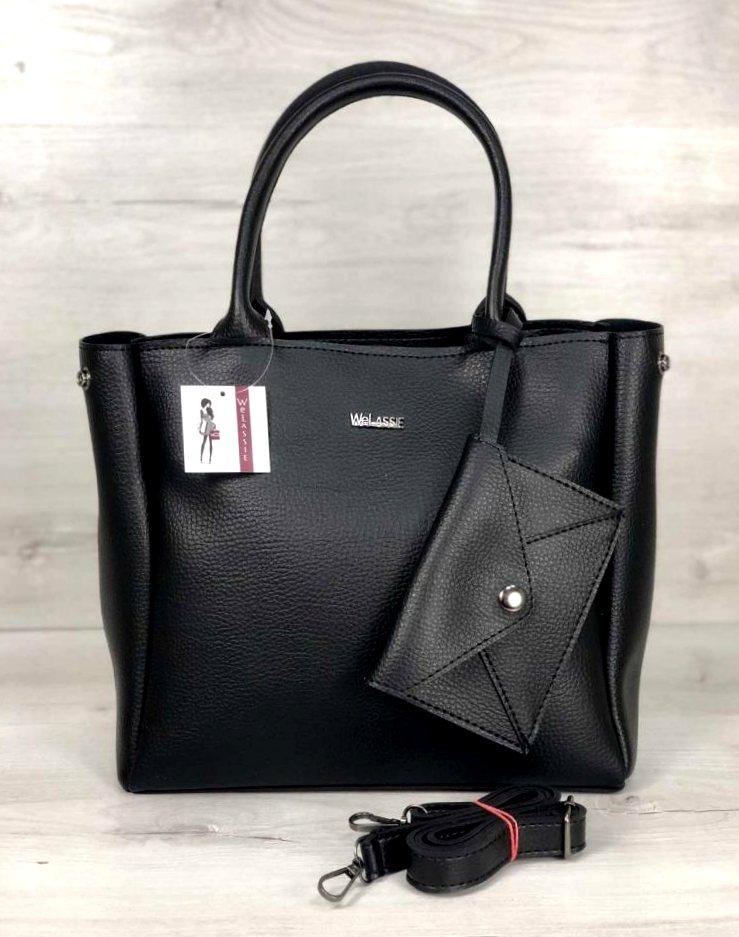 

2в1 Молодежная сумка с кошельком Aliri-567-04 черная