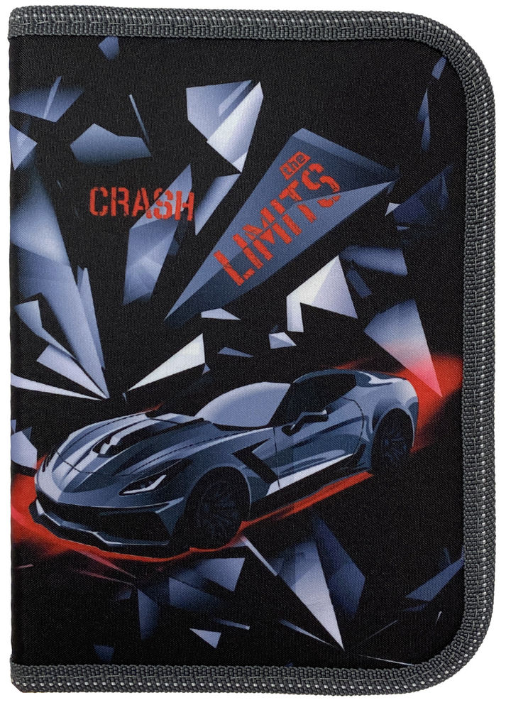

Пенал Class Crash Car 1 отделение 1 отворот пустой (21106C/8591662211061)