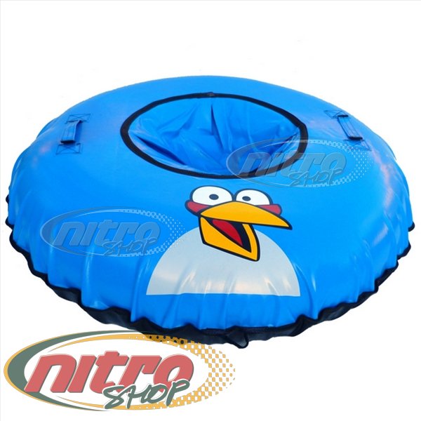 

Тюбинг Blues Angry Birds D100 ПВХ 650г/м.кв и 750г/м.кв ватрушка надувные санки шайба бублик цвет Синий Черный