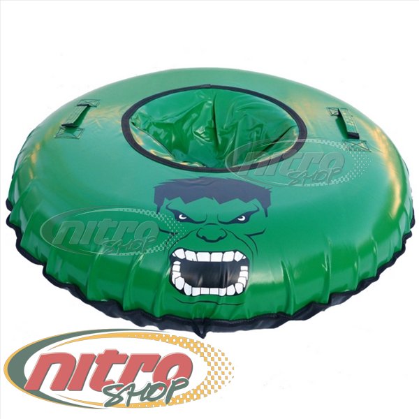 

Тюбинг Hulk D100 ПВХ 650г/м.кв и 750г/м.кв ватрушка надувные санки шайба бублик цвет Зеленый Черный