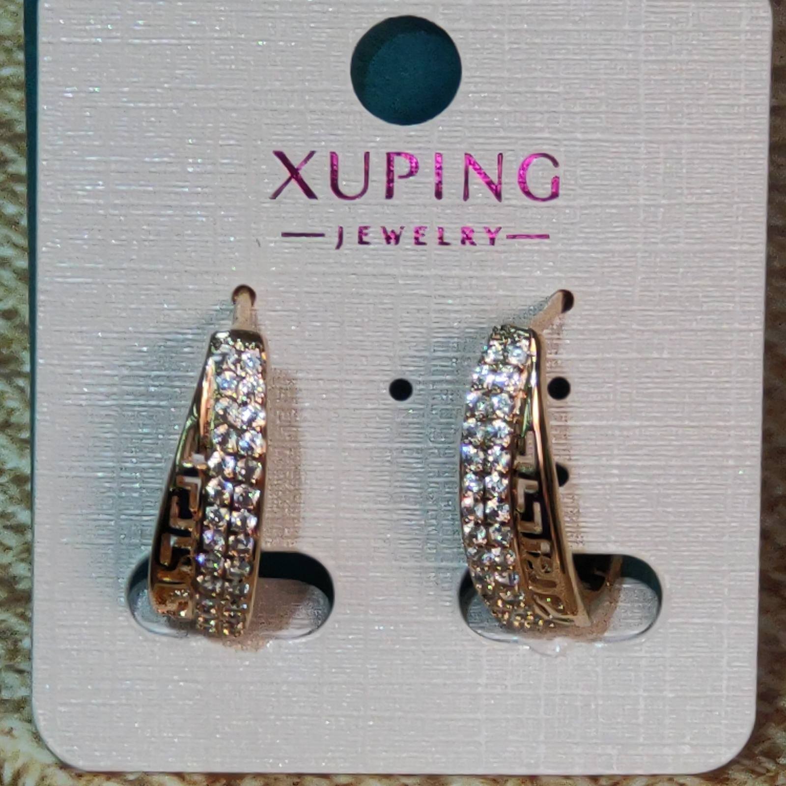 

Серьги Xuping с цирконием позолота 99801