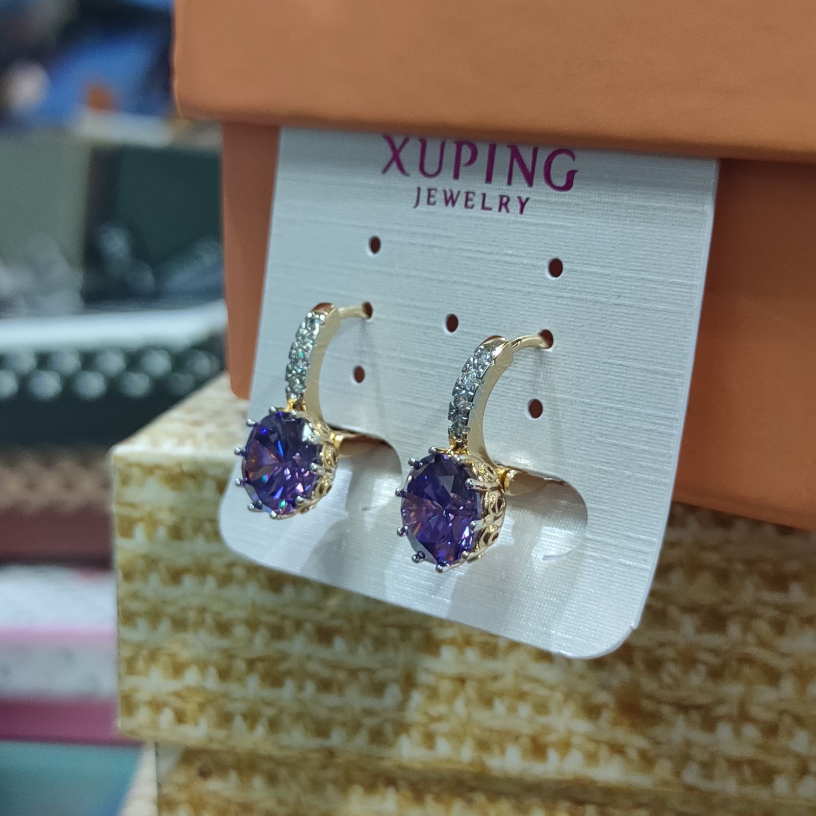 

Серьги Xuping позолота с цирконием 99746