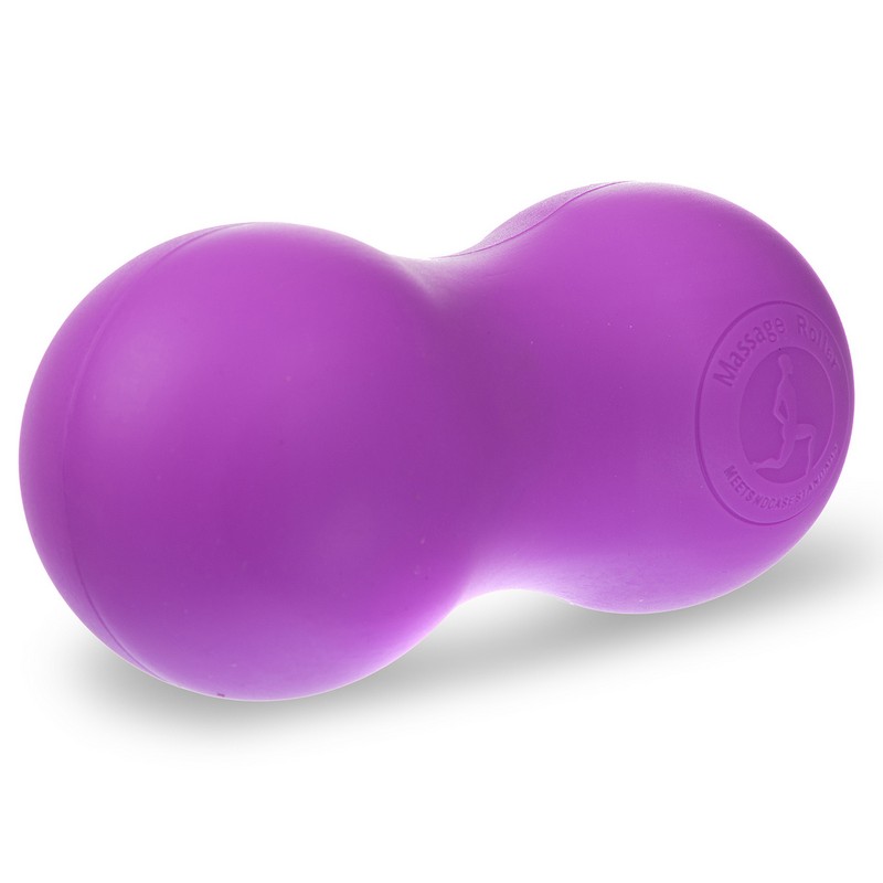 

Массажный мячик 14х6,5 см EasyFit двойной фиолетовый (каучук) для миофасциального релиза и самомассажа EF-DBK14V