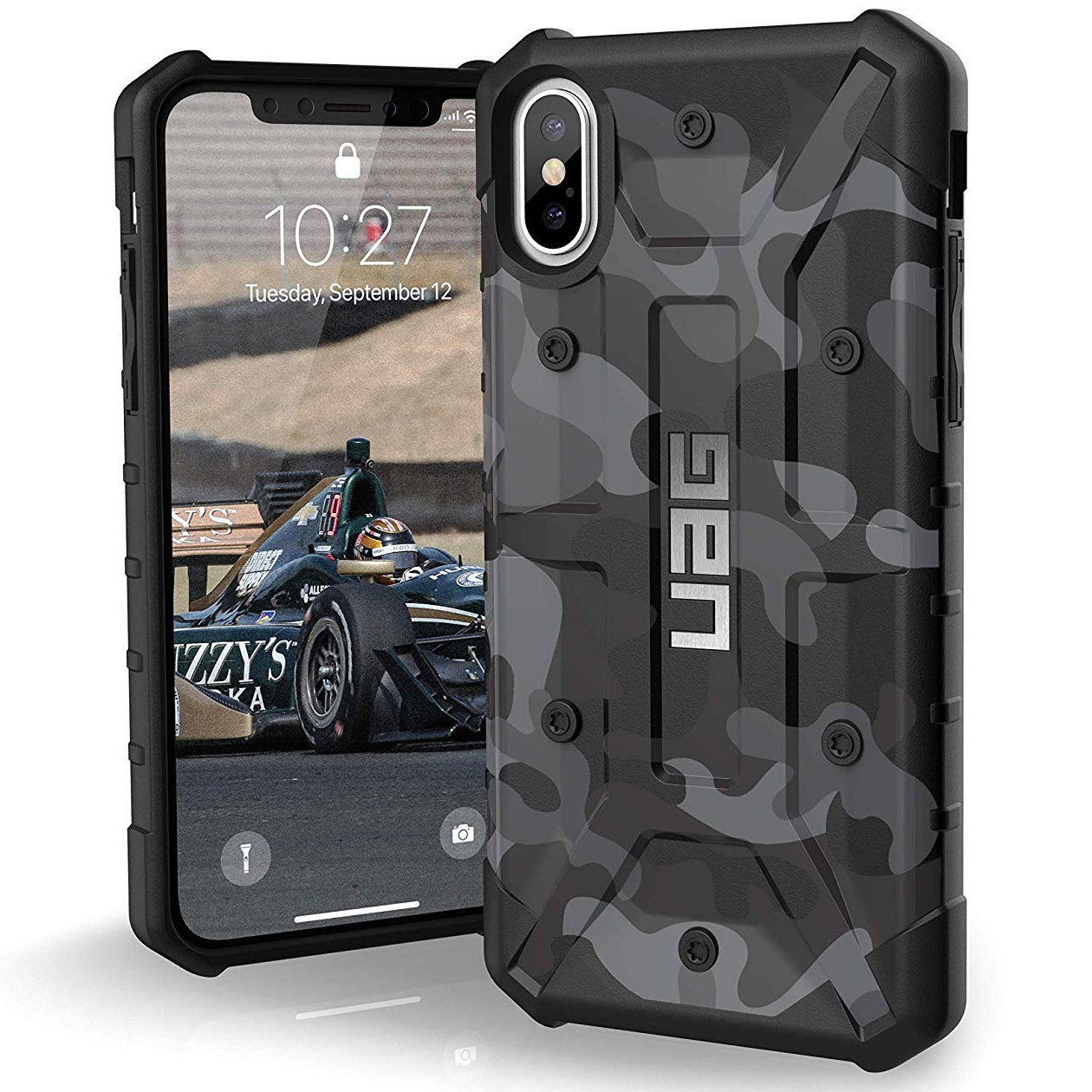 

Ударопрочный чехол Urban Armor Gear Pathfinder камуфляж для Apple iPhone XS (5.8") Серый