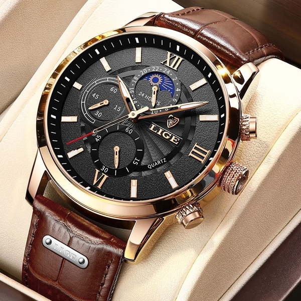 

Мужские часы Lige Signature Black