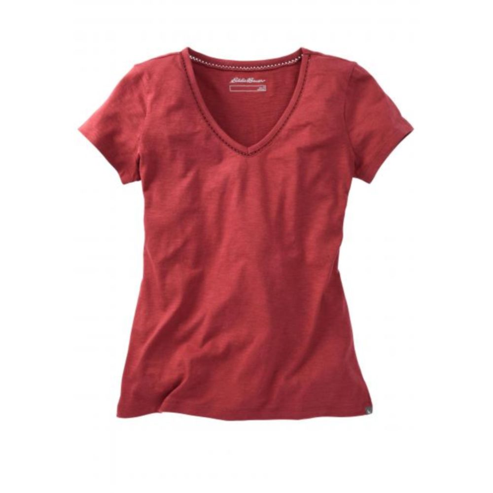 

Футболка Eddie Bauer Womens T-Shirt V-Neck BURGUNDY  Бордовый, Футболка Eddie Bauer Womens T-Shirt V-Neck BURGUNDY S Бордовый