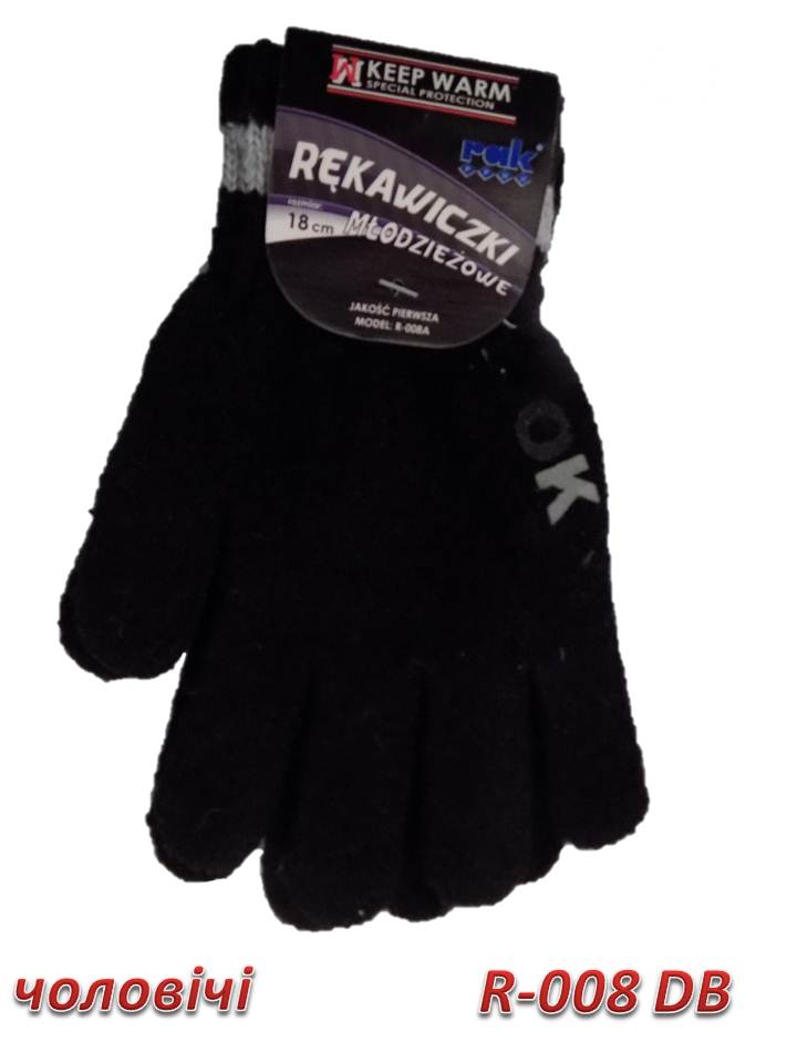 

Перчатки Rak 29016 23 черный 29016