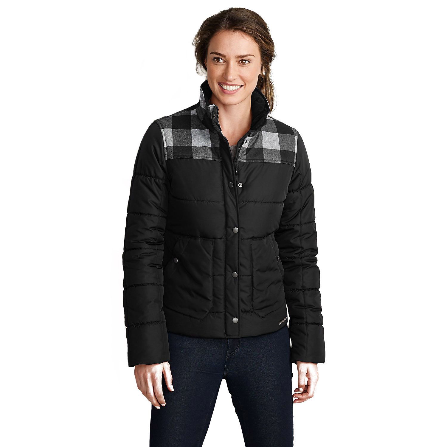 

Куртка Eddie Bauer Womens Boyfriend Jacket BLACK XXL Черный