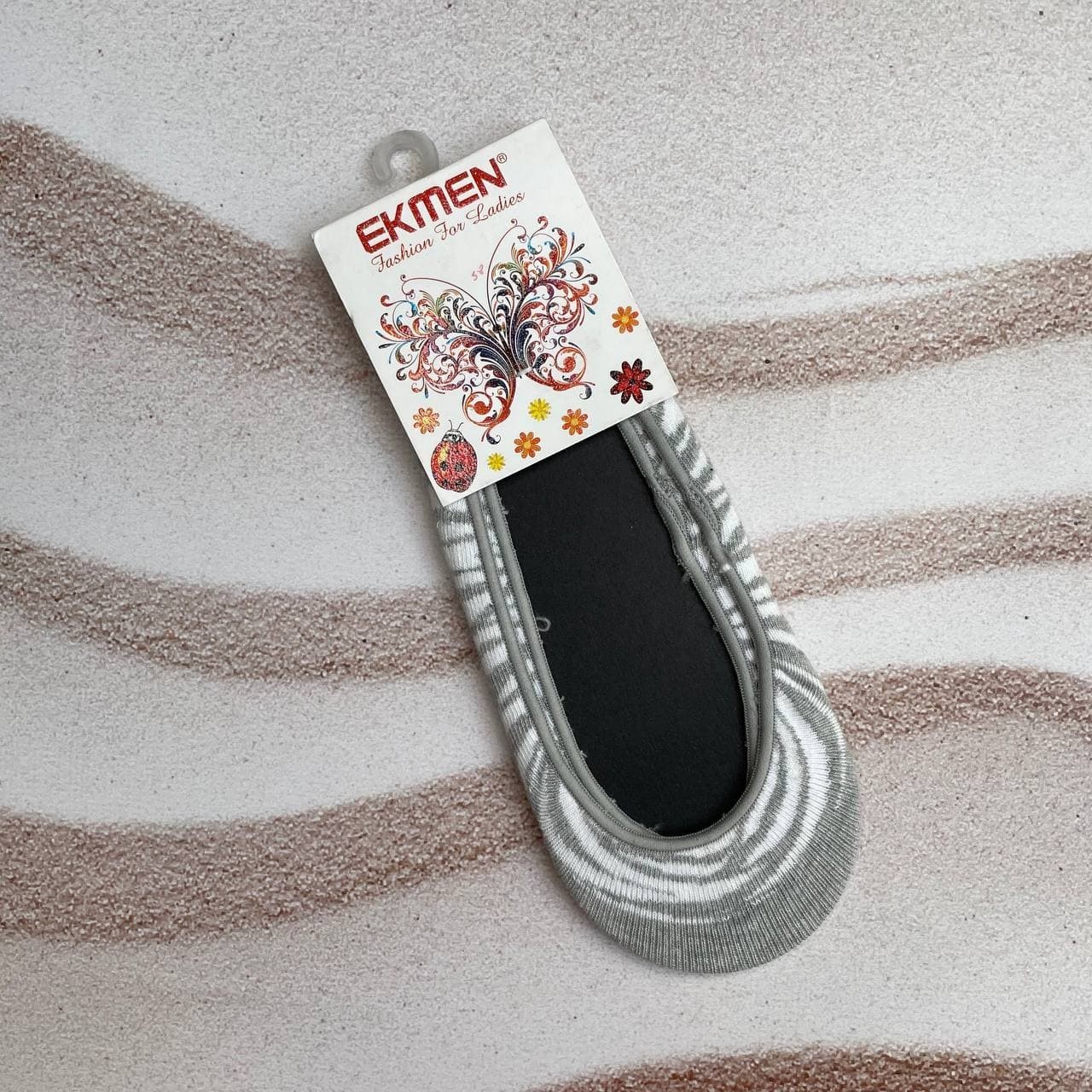 

Женские носки Ekmen следки 36-40р. Серо-белые