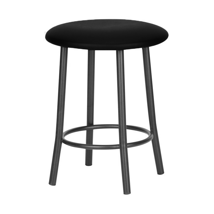 

Табурет металлический для кухни, для кафе Талли черный/кожзаменитель Скаден черный AMF