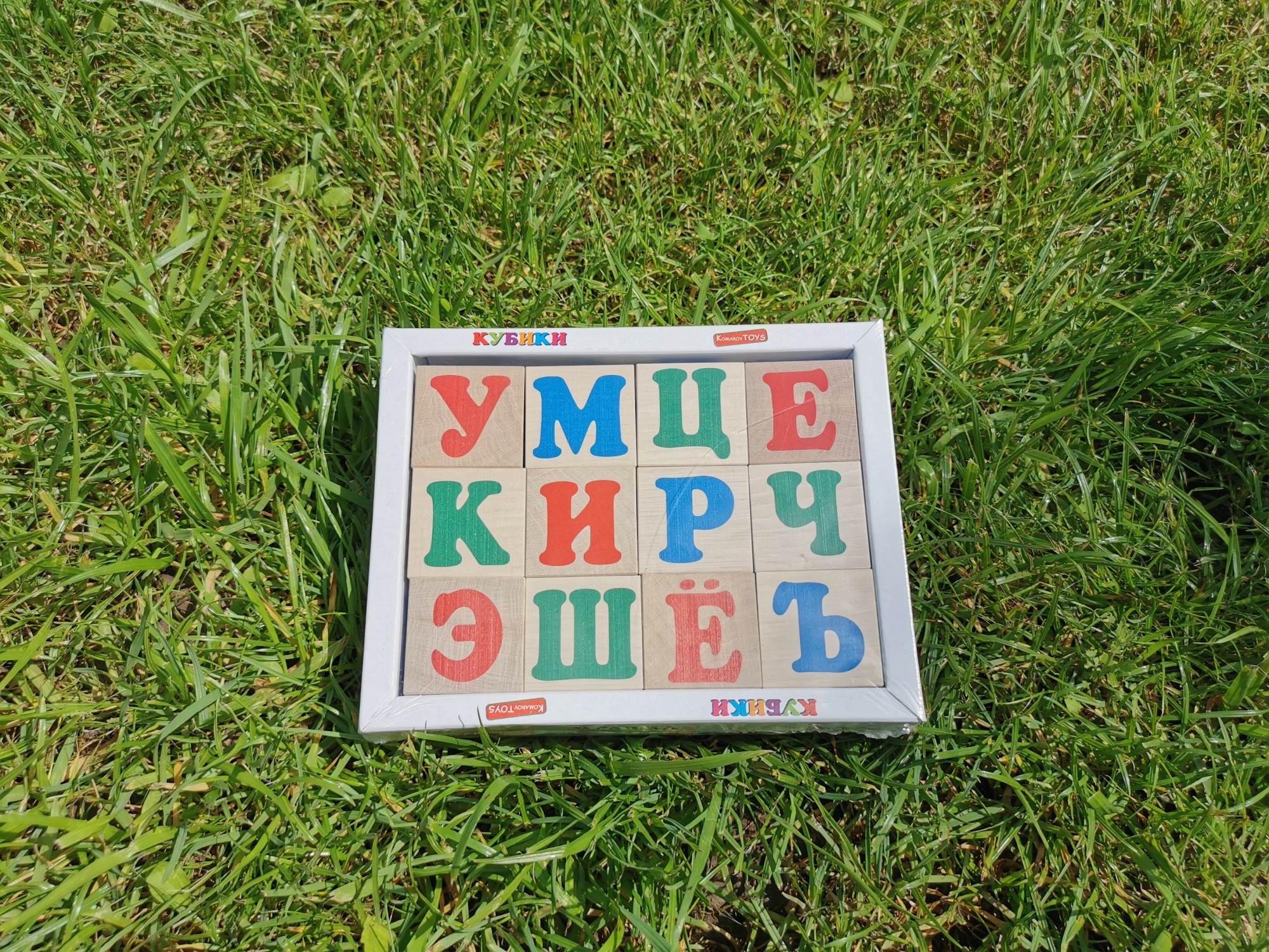 

Деревянные кубики Komarov Toys "Русская азбука" Т602