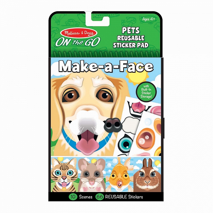 

Блокнот с многоразовыми наклейками Домашние животные Melissa & Doug