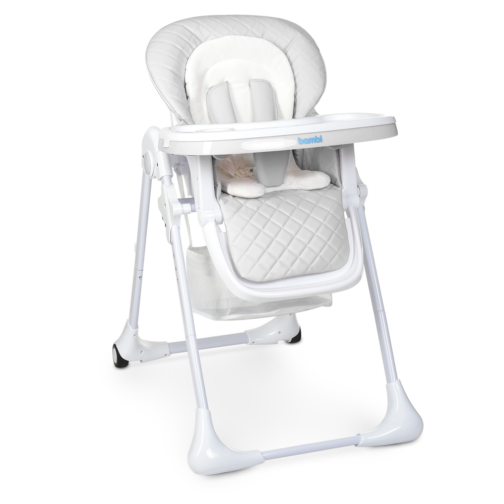 

Стульчик для кормления Bambi Light Gray QT M 3890 серый