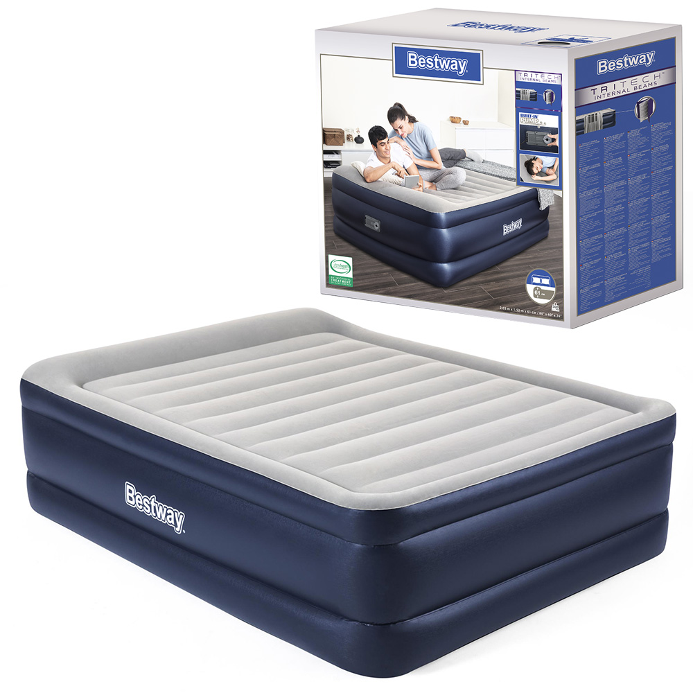 

Велюр матрас со встроенным электронасосом Bestway 67690 203х152х61 см