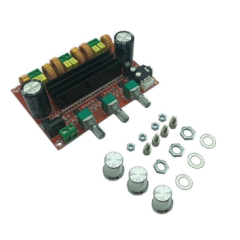 

Аудио усилитель трехканальный XH-M139 TPA3116D2 2.1 2X80W+1X100W