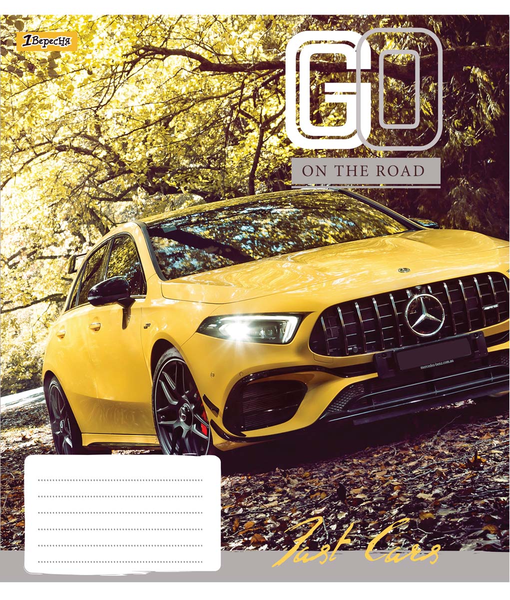 

Набор тетрадей ученических 1 Вересня Go on the road А5 18 листов в клетку 25 шт (764888)