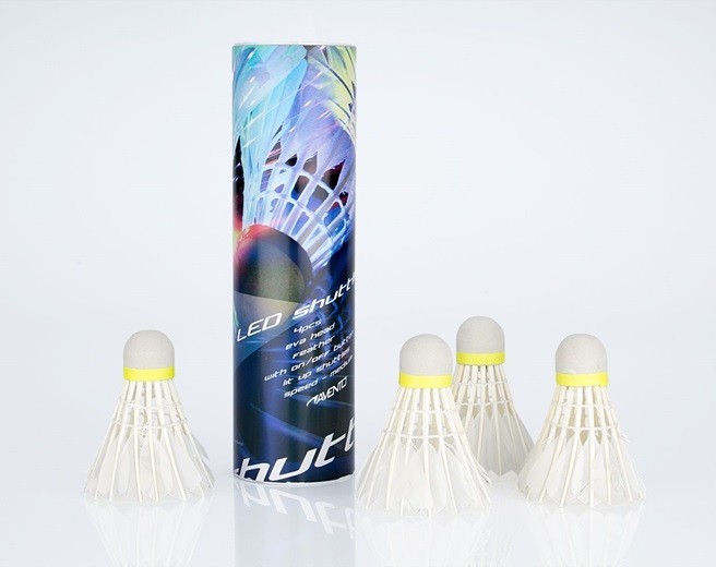 

Воланы для бадминтона Avento LED (4шт. ) 65SF
