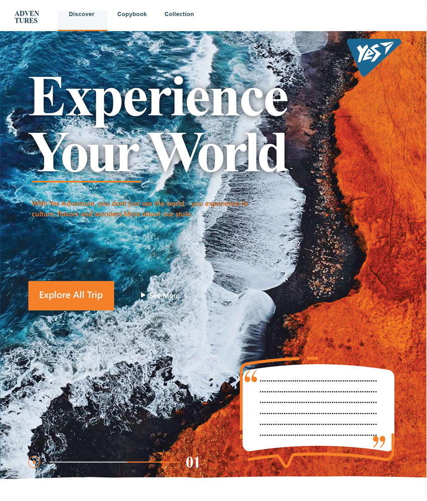 

Набор тетрадей ученических YES Experience your world А5 24 листа в клетку 20 шт (765529)