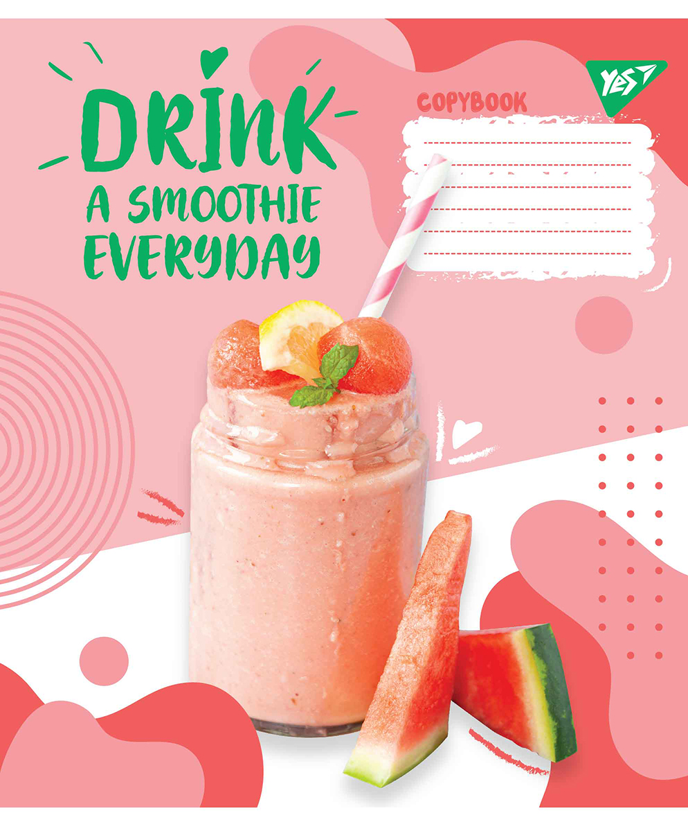 

Набор тетрадей ученических YES Smoothie А5 24 листа в клетку 20 шт (765531)