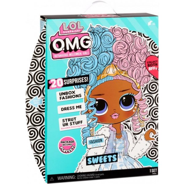 

Игровой набор с куклой L.O.L. SURPRISE! серии "O.M.G." S4 – ЛЕДИ-КОНФЕТКА (с аксессуарами) 572763