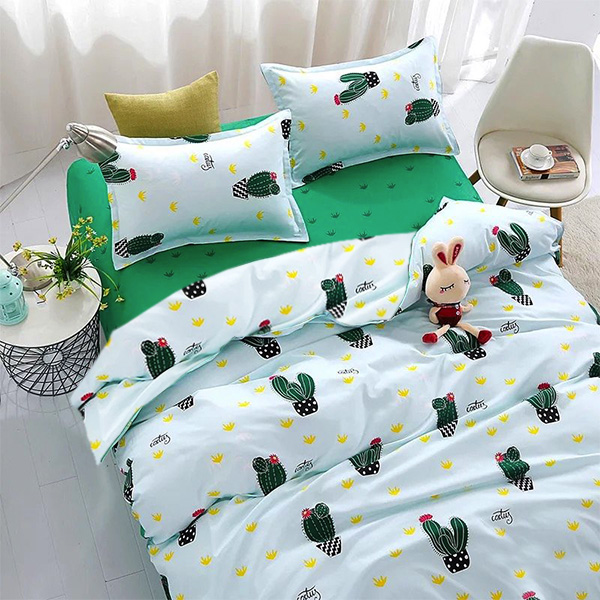 

Комплект постельного белья Zastelli Бязь Cactus on White 145x210