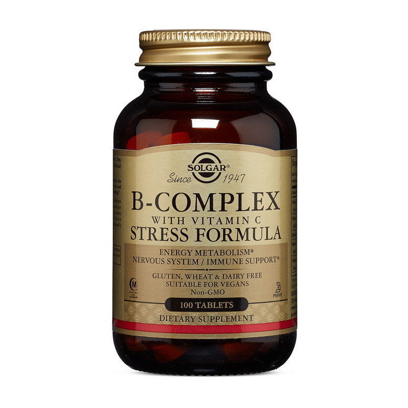 

Комплекс витаминов группы Б + витамин Ц Солгар / Solgar B Complex with vit C (100 tabs)