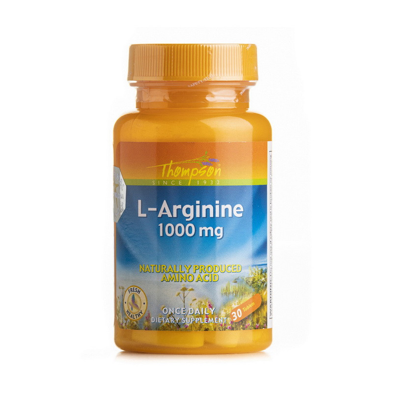 

Аминокислота Л-Аргинин Томпсон / Thompson L-Arginine 1000 mg (30 tabs)