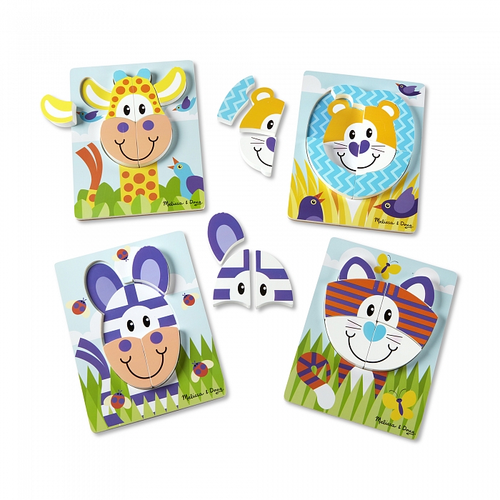 

Первые деревянные пазлы Сафари Melissa & Doug