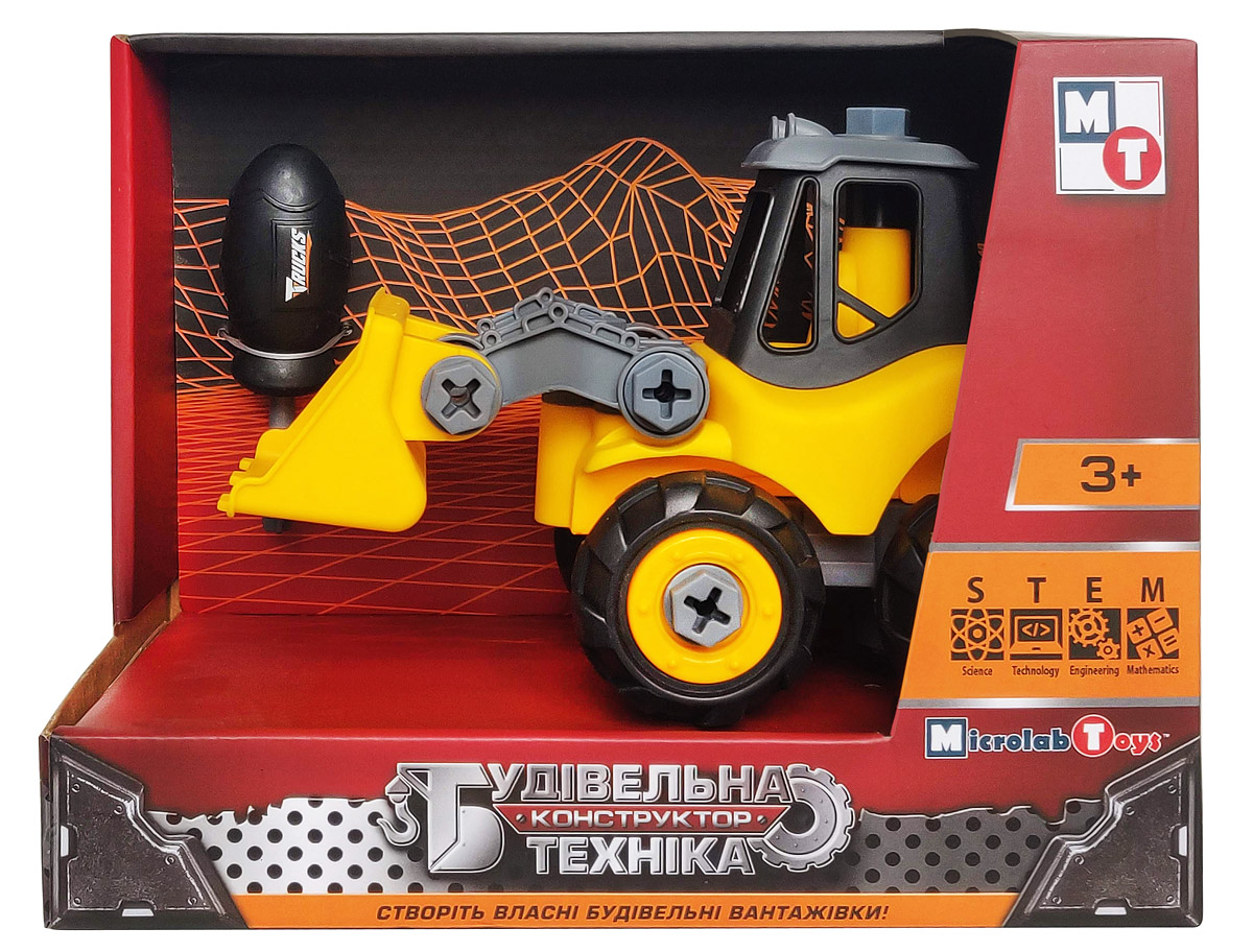 

Конструктор Будівельна техніка – Трактор Microlab Toys