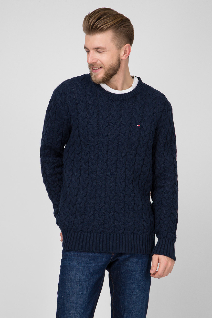 

Свитер Tommy Hilfiger TJM CABLE SWEATER L Синий DM0DM05078
