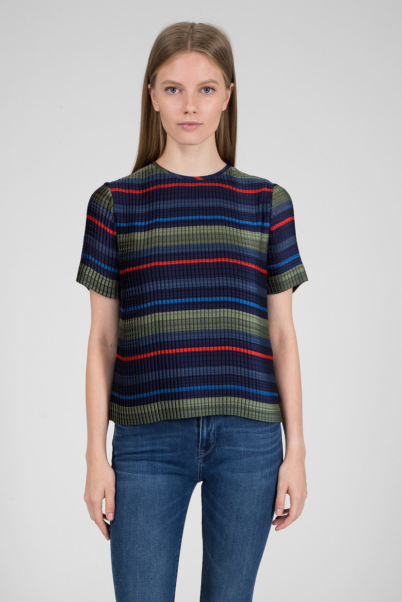

Женская темно-синяя блуза Tommy Hilfiger 2 WW0WW22176