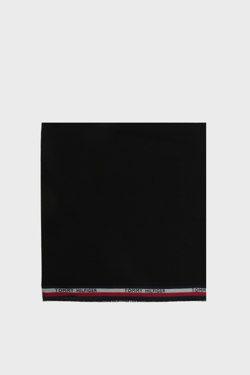

Мужской черный шарф CORPORATE SELVEDGE SCARF Tommy Hilfiger OS AM0AM05171