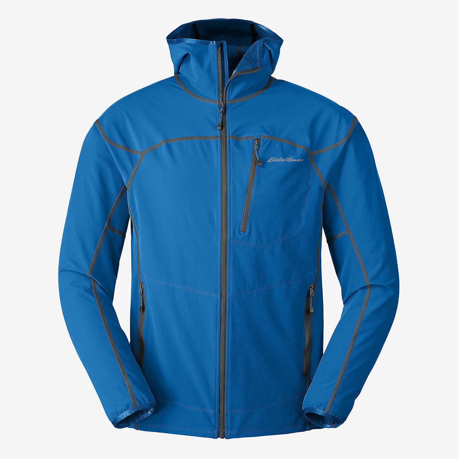 

Куртка Eddie Bauer Mens Soft Shell Sandstone Hooded ACCENT BLUE M Синий