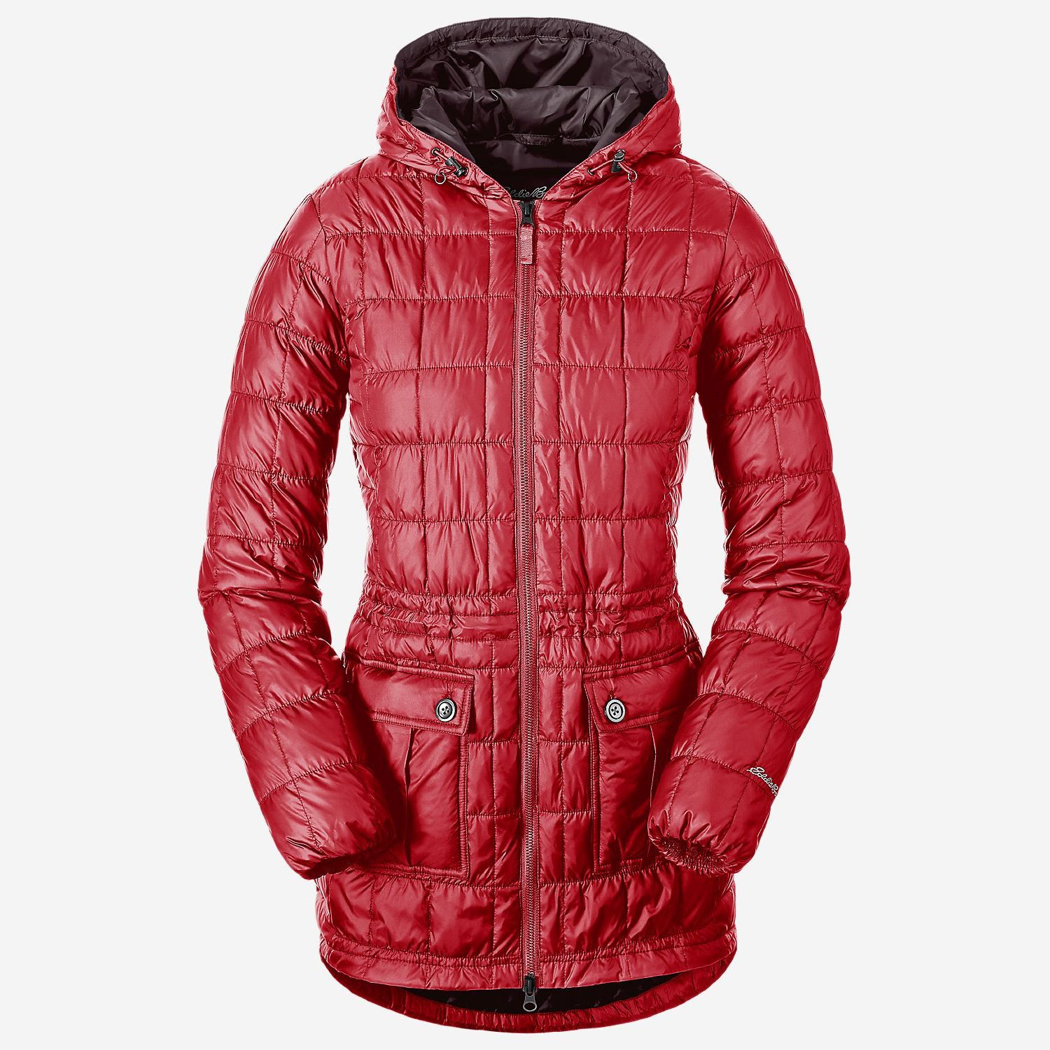 

Куртка Eddie Bauer Women Super Sweater Down Parka CHERRY XS Красный