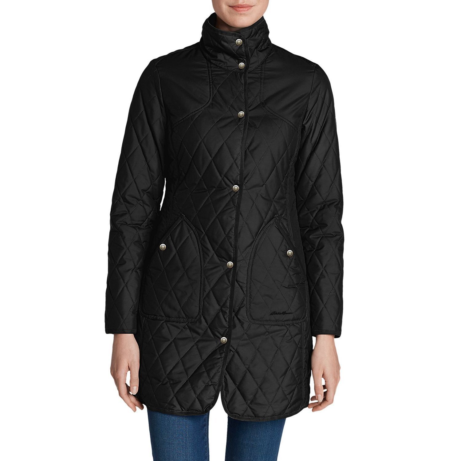 

Куртка Eddie Bauer Womens Year-Round Field Coat BLACK S Черный