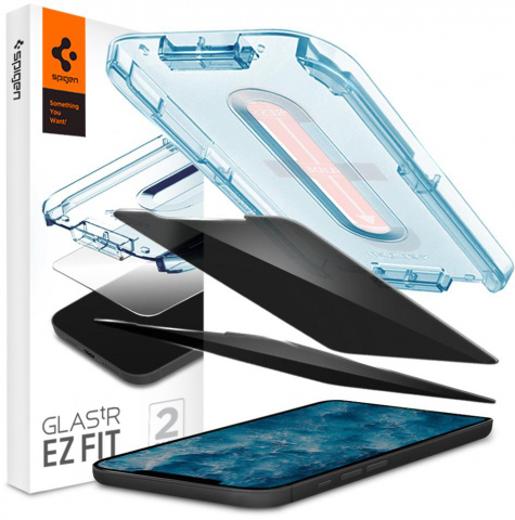 

Защитное стекло Spigen конфиденциальное Glas tR EZ Fit для Apple iPhone 12/12 Pro