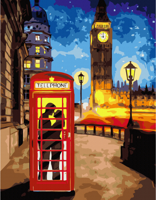 

Картина по номерам Rosa Start Romance In London 35х45см (4823098526254)