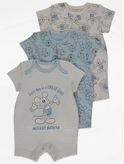 

Человечек George Disney Mickey Mouse Grey Short Rompers 3 шт 62-68 см