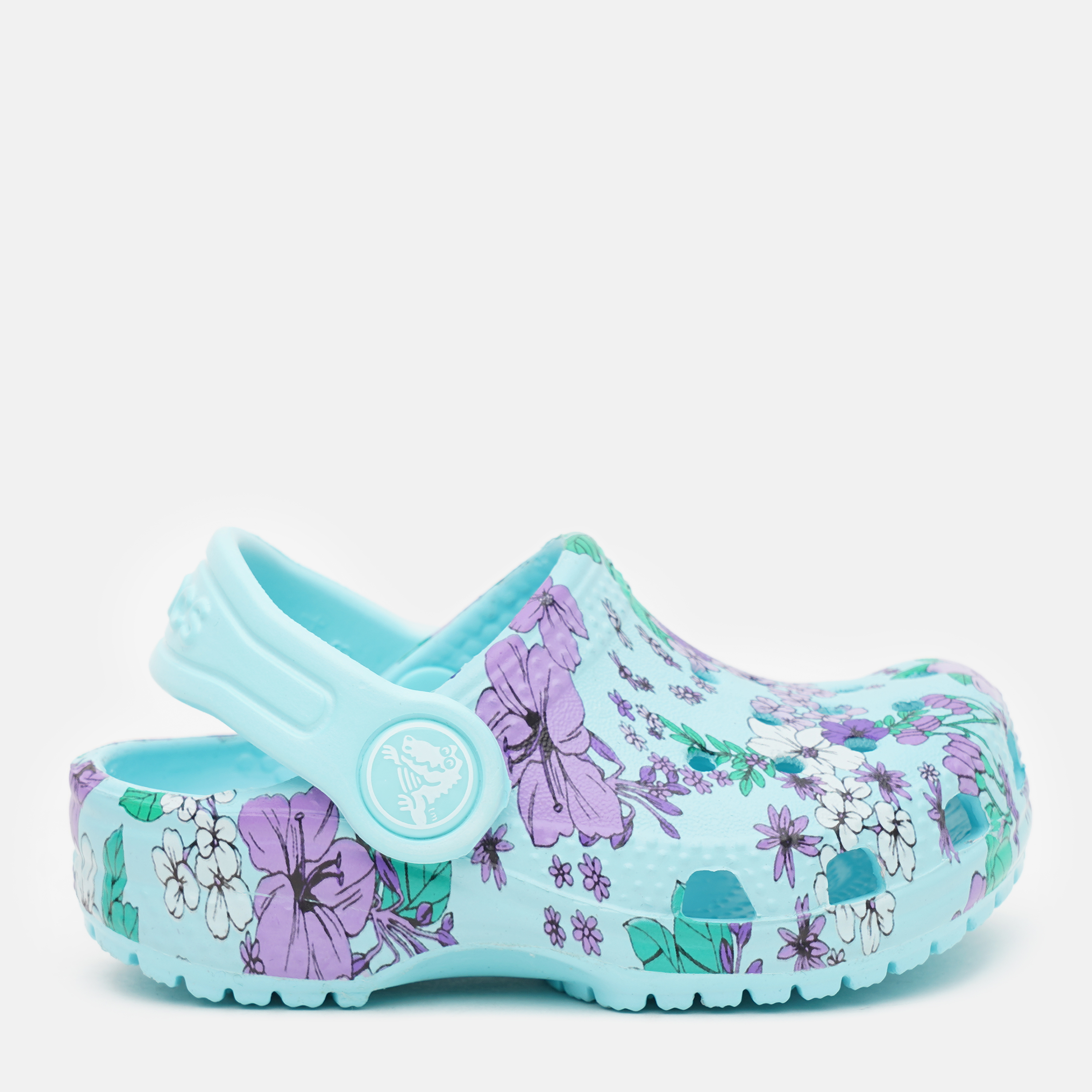 

Кроксы Сrocs Preschool Classic Floral Clog 206146-4O9-C4 21 (11.5) Ice Blue (0191448452107)