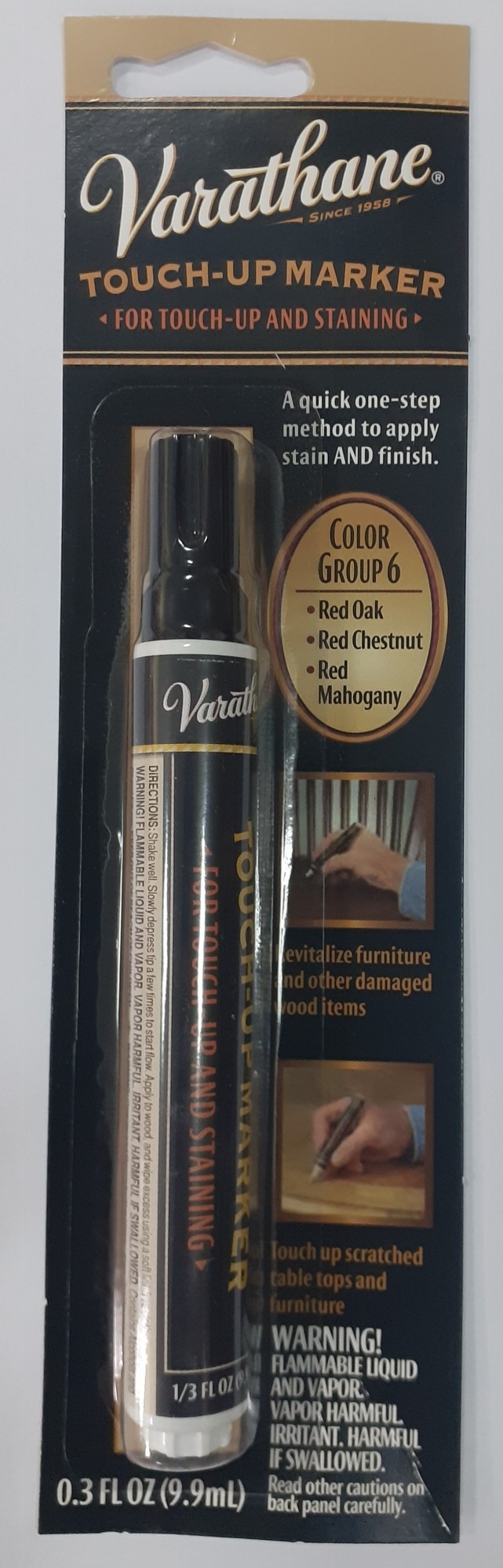 

Мебельный маркер Rust Oleum цвет группа 6 красный махагон, красный каштан (арт.215357)
