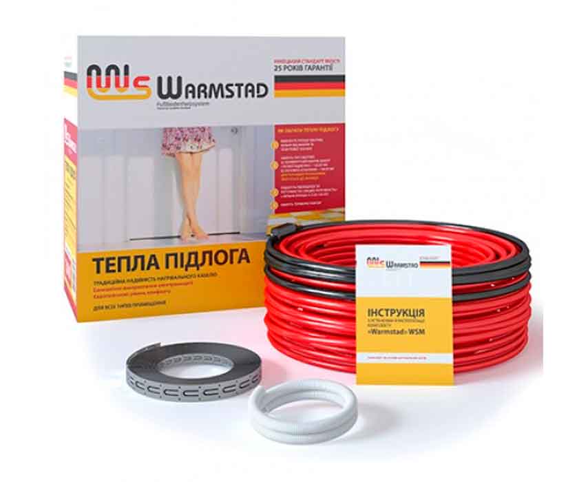 

Тонкий кабель под плитку Warmstad WSS 1.6 м.кв - 220 Вт - 15.5м