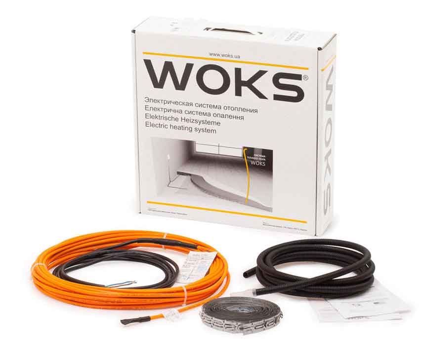 

Нагревательный кабель Woks 17 8.8 м.кв - 1200 Вт - 72м
